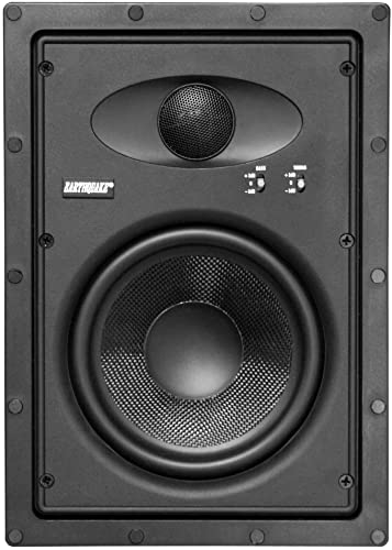 Earthquake Sound EWS600 Edgeless Series in-Wall Speakers (Black, Pair)