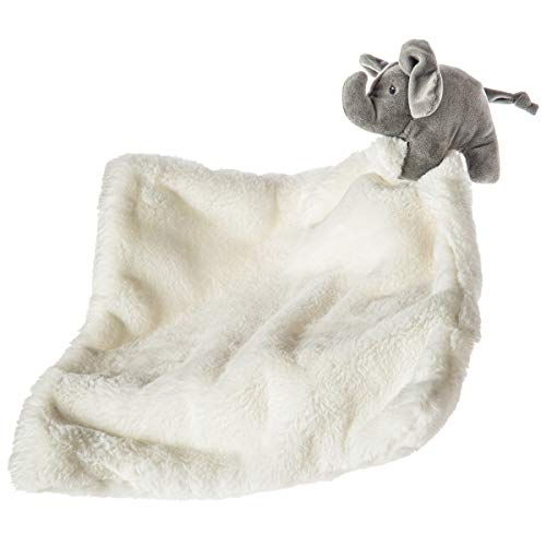 Mary Meyer Afrique Huggy Stuffed Animal Security Blanket, 12 x 12-Inches, Elephant