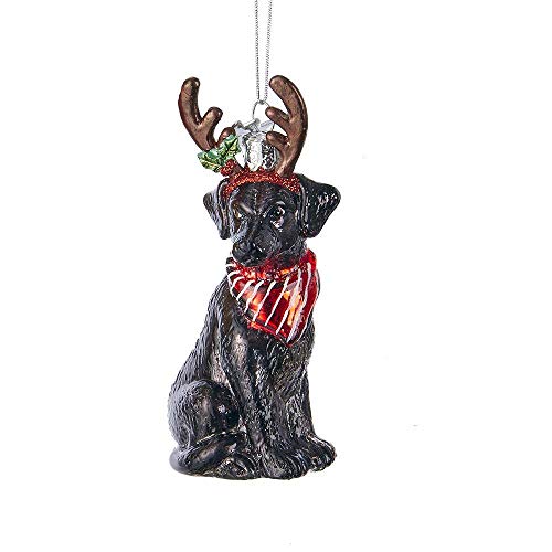 Kurt Adler Noble Gems BLACK LABRADOR RETRIEVER Ornament