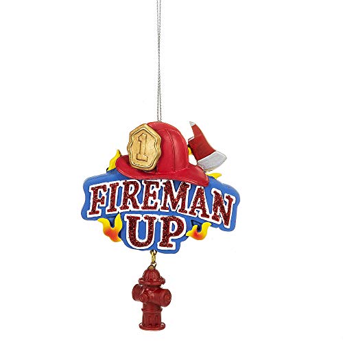 CBK Home Accents Ganz Fireman Up Ornament.
