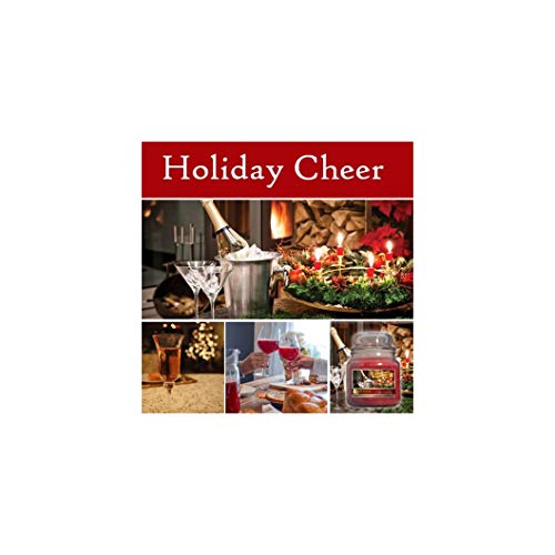 The Candle Cottage MA228 Medium Apothecary Jar Candle, 16 Oz (Holiday Cheer)