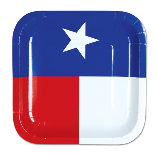 Beistle Texas Plates, 7-Inch