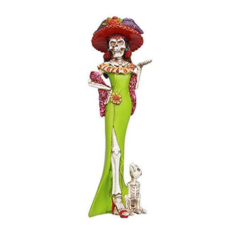 Pacific Trading Giftware Day of The Dead Beautiful Senorita Resin Figurine