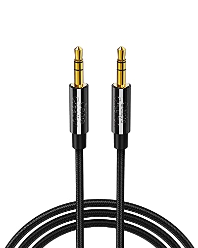 3.5mm Aux Cable, CableCreation 3.5mm Male to Male Stereo Audio Cable Compatible with iPhones, Fire HD Tablets,Beats Headphones, Home/Car Stereos & More, [6 Feet 1.8M] Black