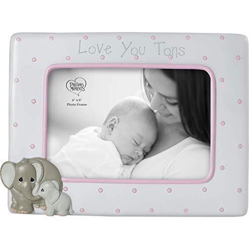 Precious Moments Elephant Love at First Sight Ultrasound 4 x 6 Resin & Glass 183407 Photo Frame, One Size, Multi
