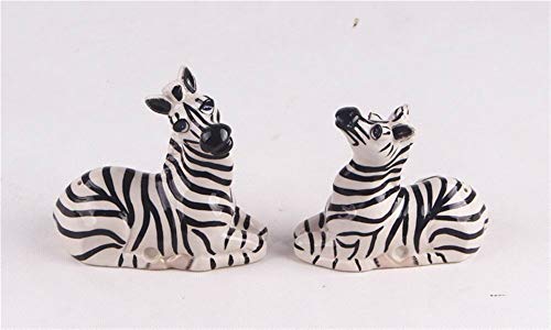 Blue Sky Clayworks 15406 Salt and Pepper Shaker, Set of 2 (Zebra)