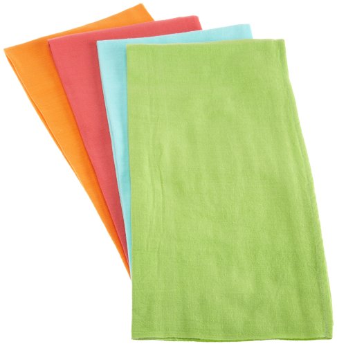 DII Design Bright Utility Floursack Dishtowel, Set of 4, Bright