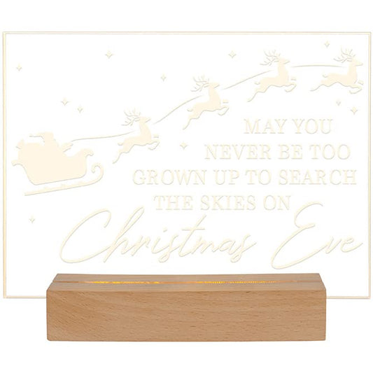 Carson Home Christmas Eve LED Sign, 7.75-inch Width