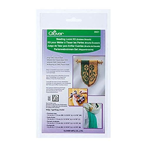 Clover 9921 Beading Loom Kit, Emblem Brooch