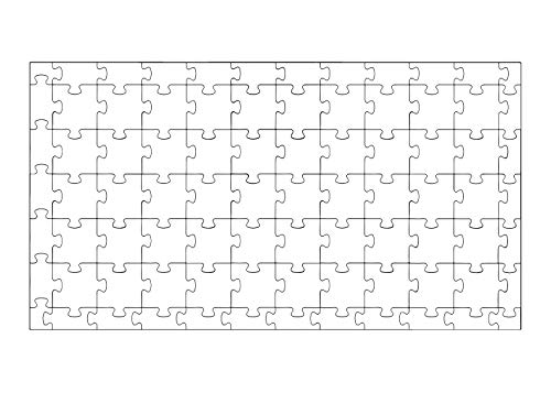 Hygloss Products Blank Community Puzzle - Create-A-Size - Fun Group Activity - Great for Parties, Weddings, Classroom, Office & More - 24‚Äù x 44‚Äù - 50 Center Pieces - 50 Guests
