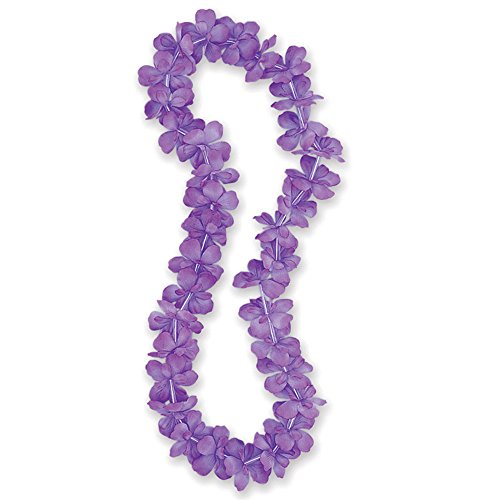 Unique Industries 40" Fabric Purple Luau Flower Lei