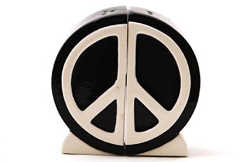 Pacific Trading 1 X Peace Sign Salt and Pepper Shaker Set: 1960&
