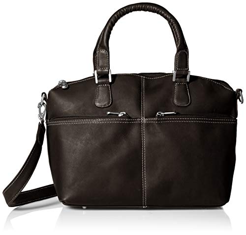 Royce Leather Luxury Travel Weekender Duffel Bag Handcrafted in Colombian Leather, Black, One Size