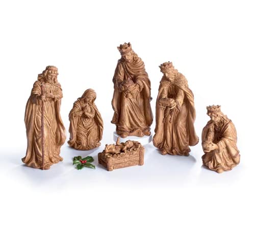 burton + BURTON Mango Wood Look Nativity Set