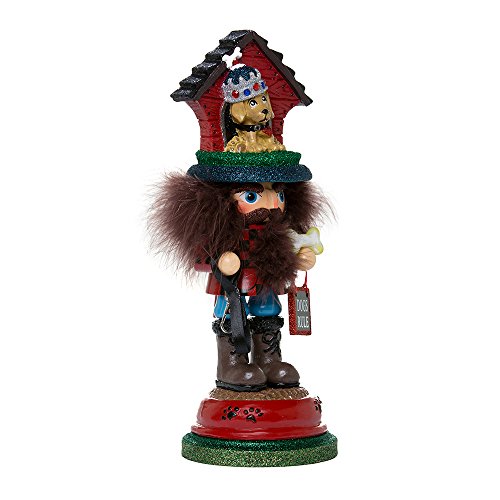 Kurt Adler 13-Inch Hollywood Doghouse Hat Nutcracker