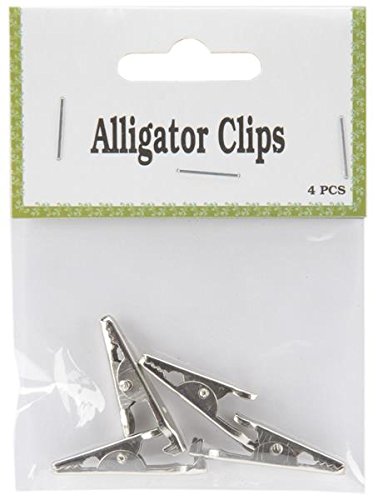 Midwest Design Designer Feathers 12812 Alligator Clips, 4-Piece