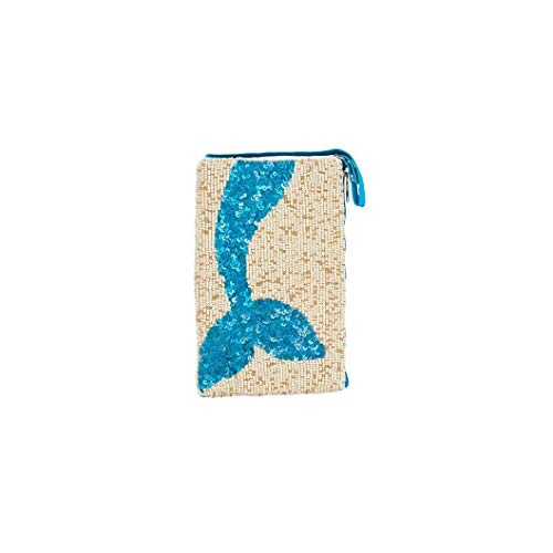 Bamboo Trading Company SHB409 Mermaid Tail Club Bag, 7-inch Height, Azure