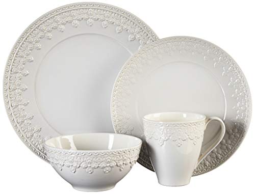 Lenox Chelse Muse Fleur White 4 piece Place Setting