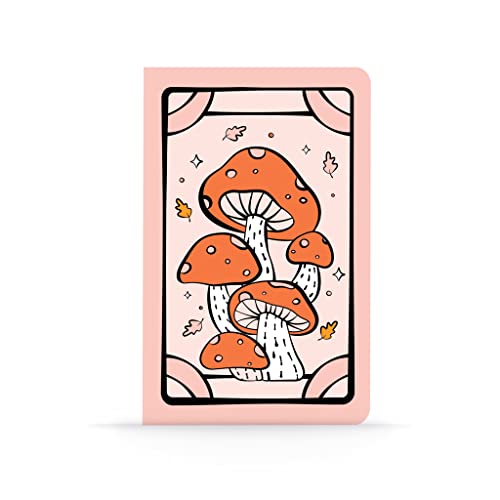 Denik Tarot Mushrooms Classic Layflat Notebook, 8.25-inch Length, Office, School Supplies