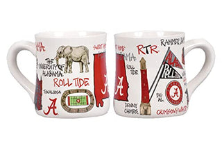 Magnolia Lane NCAA University of Alabama Crimson Tide Icon Ceramic Mug, One Size