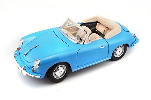 Maisto Bburago 1:18 Scale 1961 Porsche 356B Cabriolet Diecast Vehicle (Colors May Vary)