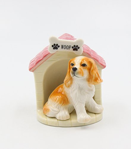Cosmos Gifts 20783 Cocker Spaniel Puppy With Doghouse Salt and Pepper Shaker