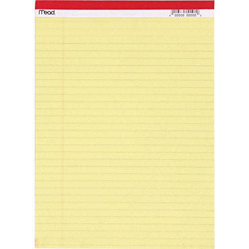 Mead Legal Pad 8-1/2 In. X 11-3/4 In. Yellow