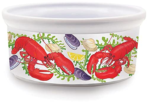 Cape Shore Christmas Lobster Ramekins for Creme Brulee Porcelain Ramekins Oven Safe, Classic Style Ramekins for Serving dips, Salsas, Dressings, Sauces, Appetizers, Set of 4