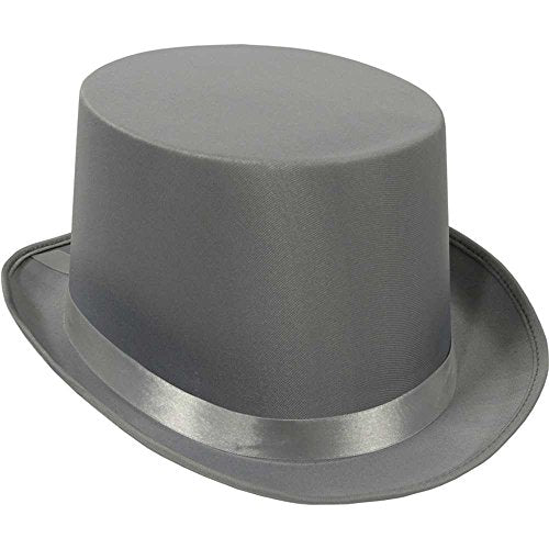 Beistle Satin Sleek Top Hat (gray) Party Accessory (1 count)