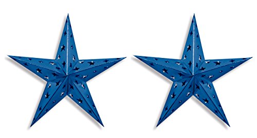 Beistle , 2 Piece Dimensional Foil Stars, 24" (Blue)