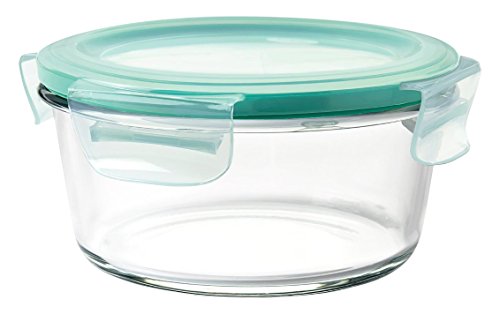 OXO Good Grips 4 Cup Smart Seal Leakproof Glass Round Food Storage Container