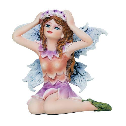 Pacific Trading Giftware Fairy Garden Flower Fairy Decorative Mini Garden of Enchantment Figurine 3 Inch