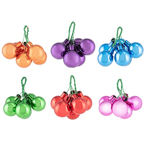 RAZ Imports 4220978 Cluster Ball Ornaments, Set of 6