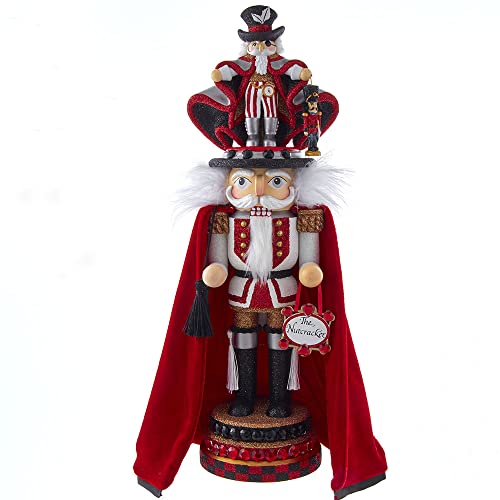 Kurt Adler Hollywood Nutcrackers Hollywood Drosselmeyer Hat Nutcracker, 18-Inch, Multicolored