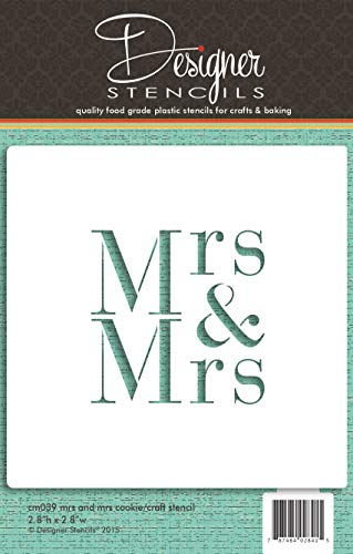 Mrs & Mrs Cookie and Craft Stencil by Designer Stencils