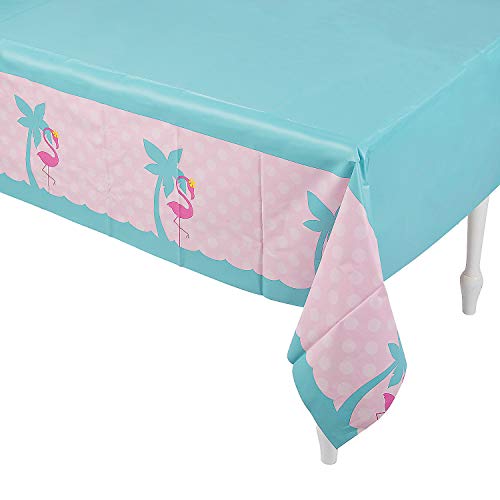 Fun Express 1ST FLAMINGO TABLECOVER - Party Supplies - 1 Piece