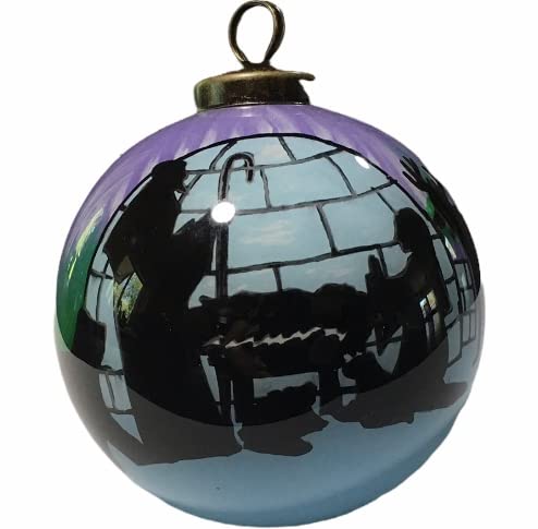 Inner Beauty Alaska Northern Lights Igloo Nativity Wilderness Glass Ornament