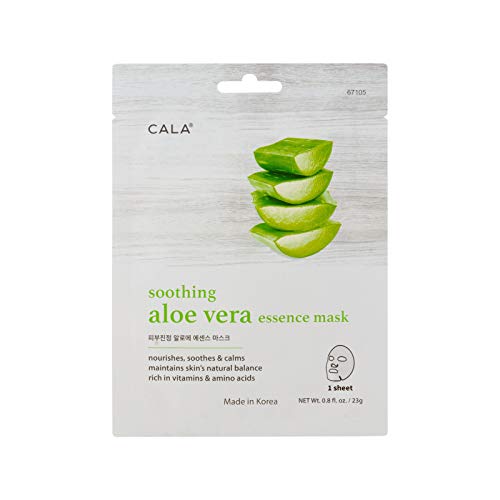 Cala Aloe vera essence facial mask sheets 5 count, 5 Count