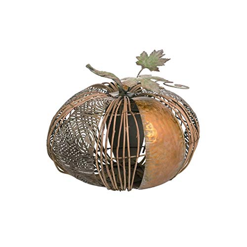 Transpac H8082 Autumn Elegance Metal Natural Material Accent Gold Pumpkin (Medium)