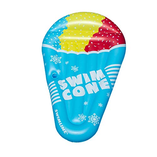 Swimline Swim Snow Cone Mattress Pool Inflatable Ride-On, Multi