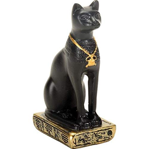 Pacific Trading Egypt 3-Inch Egyptian Black Bastet Feline Cat Goddess Statue