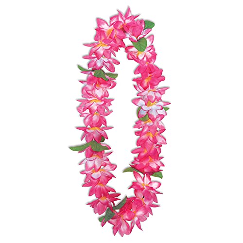 Beistle Pink Plumeria Fabric Lei- 1 pc.