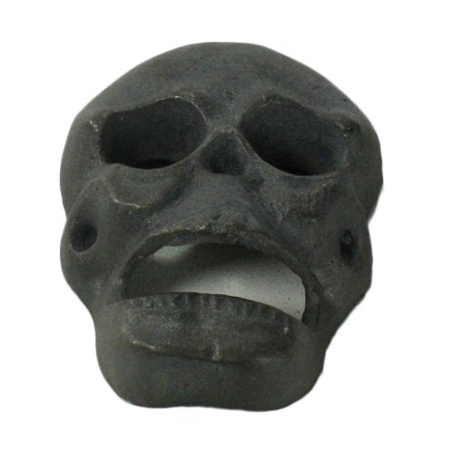 HomArt Cast Iron Skull Bottle Opener, Natural