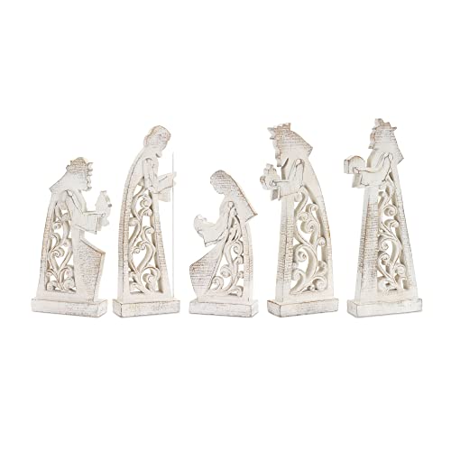 Melrose 83426 Nativity Figurine, Resin, Set of 5