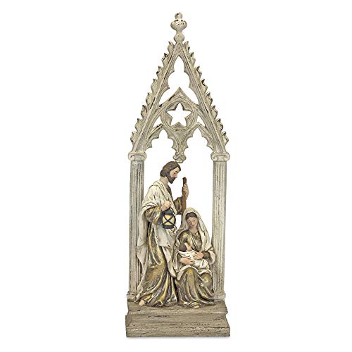 Melrose International Holy Family with Arch 23.25" Resin