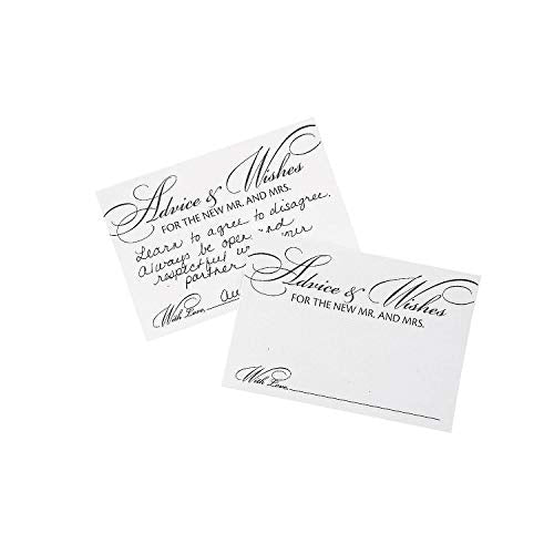 Fun Express ADVICE FOR THE BRIDE & GROOM CARDS 24PC - Stationery - 24 Pieces