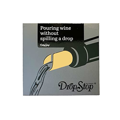 Cork Pops Original DropStop Wine Pourer Plate Drip Protection (5x Gold)