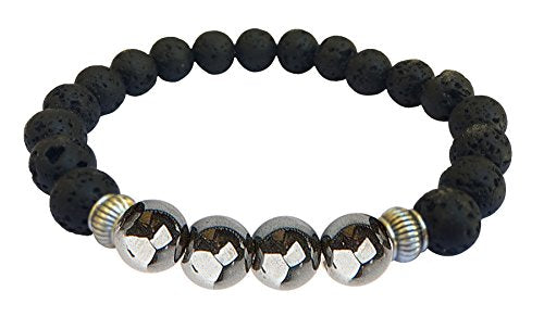 Zorbitz Lava Diffuser Bracelet Novelty, Silver