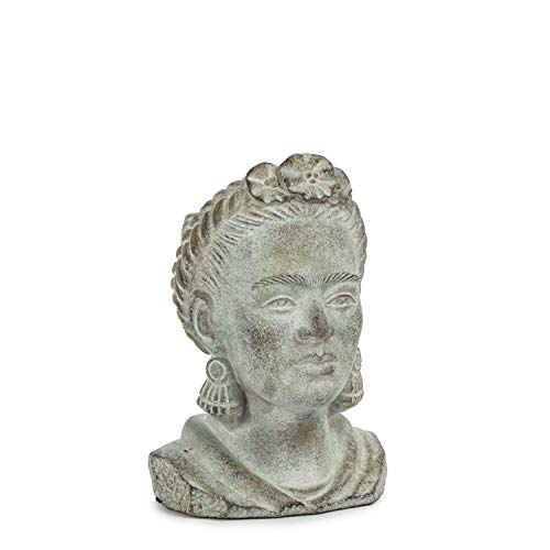 Abbott Collection  27-KAHLO-201-SM Small Frida Head Planter, Grey