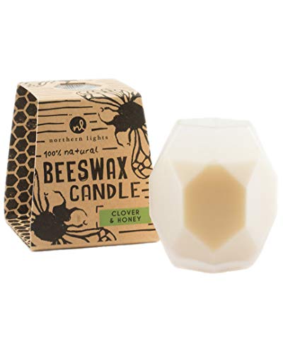 Northern Lights Beeswax Scented Candle (Clover & Honey)